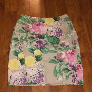 Floral Pencil Skirt